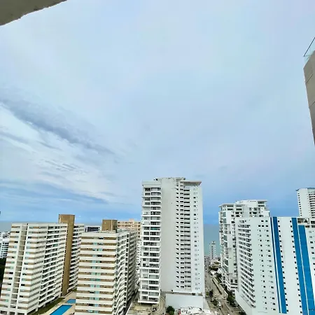 Exclusivo Apto Con Vista Al Mar A 5 Min Del Centro Histórico Apartamento Cartagena